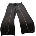 INC International Concepts Black Wide Leg Pants Womens PS NWT Gold Studded