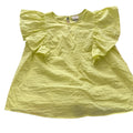 Target Lime Green Ruffle Sleeve Blouse Womens Small Airy Summer Peplum Style