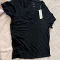 A New Day Black Short Sleeve Tee Shirt Crew Neck‎ Casual Summer Womens Top